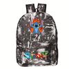 School Bag Cartoon Backpack Star Lightning School Bag Student Polyester Casual Printed Backpack Travel Bag