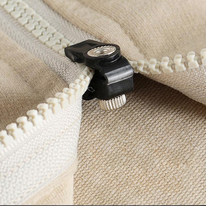 12 Pieces Zippers Repair Kits Quick Instants Zippers Pullers 3 Size Zippers Replacement Set for Jackets Jeans Suitcases