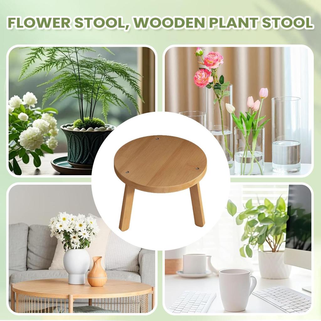 Plant Stools Indoor Flower Riser Stepping Stool Garden Plants Stand for Indoor Windowsill Bedroom Living Room Outdoor Garden