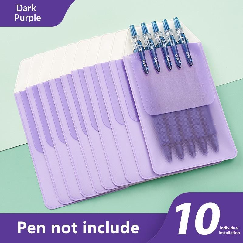 

10Pcs/Set Leak-Proof Nurse Pen Pocket Multi-Color Ink-Resistant Pvc Pencil Case Portable Pen Bag Pen Insert Pouch Doctor 1