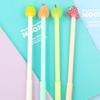 Creative Kawai Stationery Cute Little Fresh Fruit Pie Gel Pen Pear Fruit Head Marker Refill Office School Supplies Lovely Gift