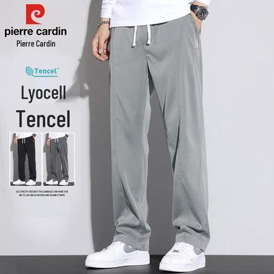 Men's Lyocell Tencel Relaxed Straight Casual Pants