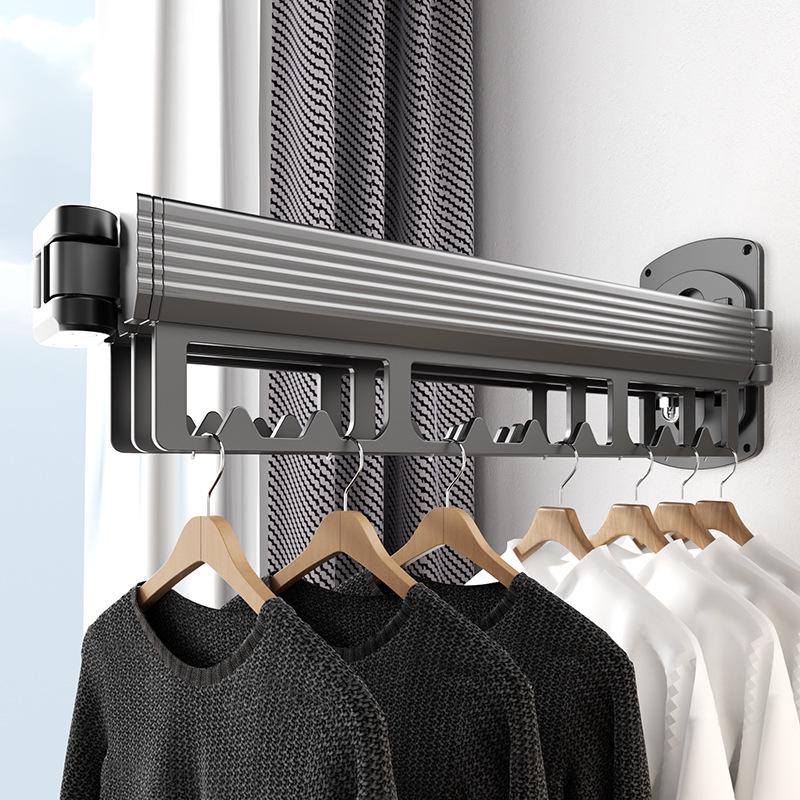 Retractable Wall-Mounted Multi-Functional Indoor Drying Rack