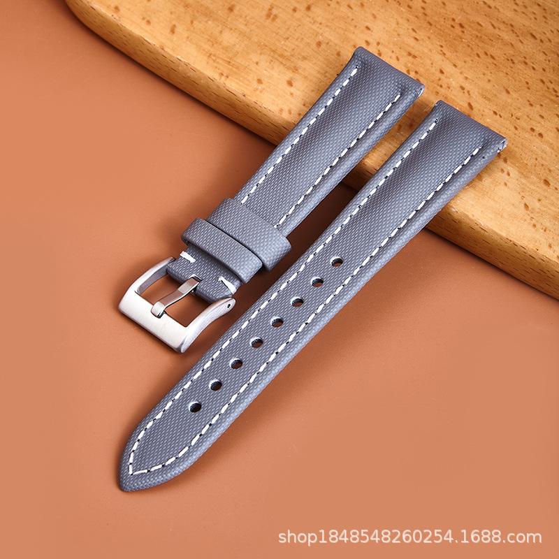 Nylon Sticker Leather Strap Suitable 19/21/23 Mm Smart Strap Bracelet Soft Strap