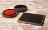 KATOMOKU Vermilion Ink and Stamp Mat Set L (km-10L) Walnut Wood