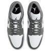 Air Jordan 1 Low Iron Grey Black Unisex Sneakers Bílé 553558-152