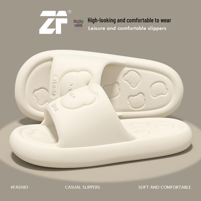 Women's & Men's Fashion EVA Slippers: Thick-Soled, Wear-Resistant, Non-Slip for Home, Bath, and Outdoor Use.