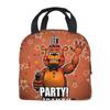 FNAF At Freddys Thermal Insulated Lunch Bag for School Portable Food Bag Thermal Cooler Food Box