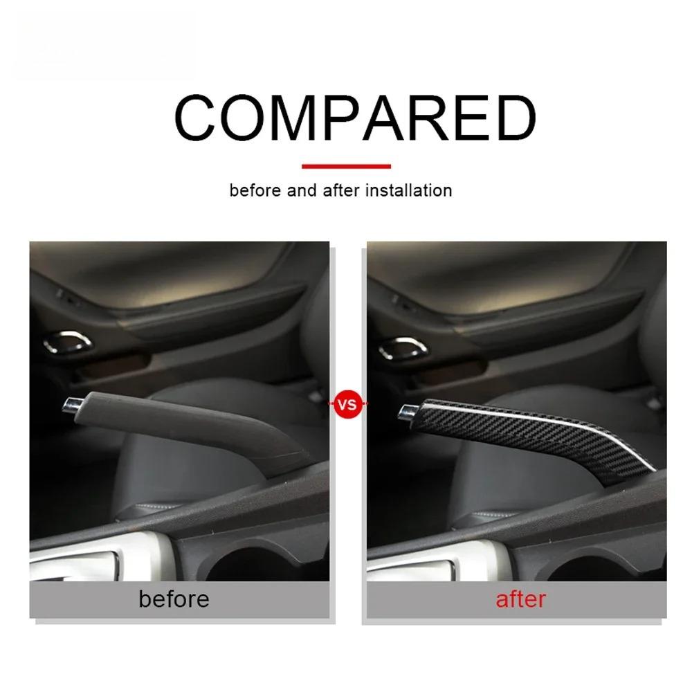For Chevrolet Camaro 2010 2011 2012-2015 Hard Carbon Fiber Handbrake Cover Anti Scratch Interior Sport Decor Mod Car Accessories