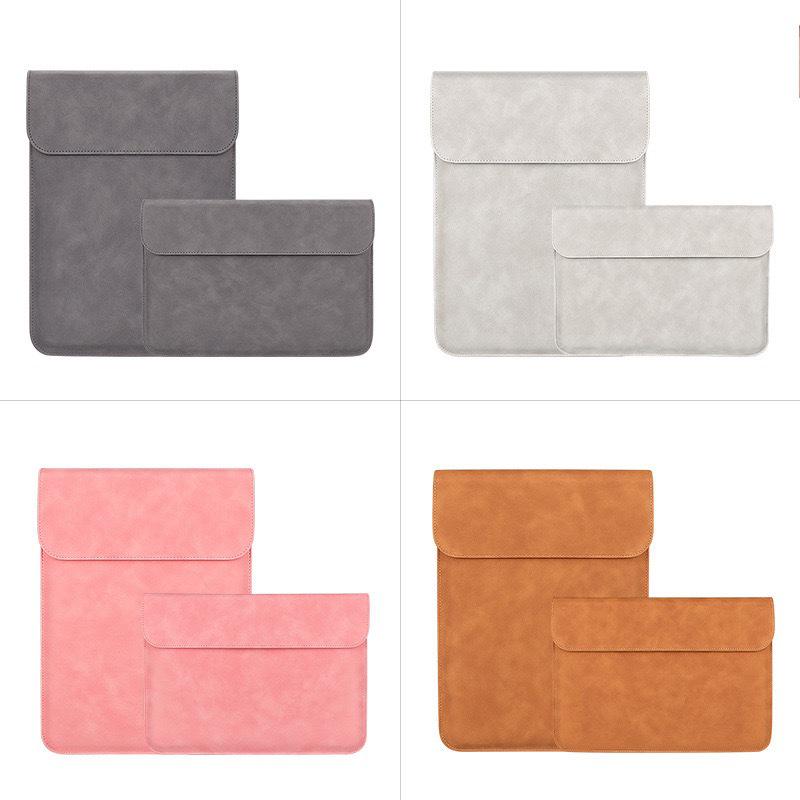 MacBook & Huawei Laptop Protector: 13-15.6 Inch Lambskin Pattern Sleeve