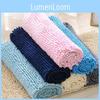 Ultra-absorbent Chenille Bathroom Rug Set Modern Simple Style Non-slip Bath Mats