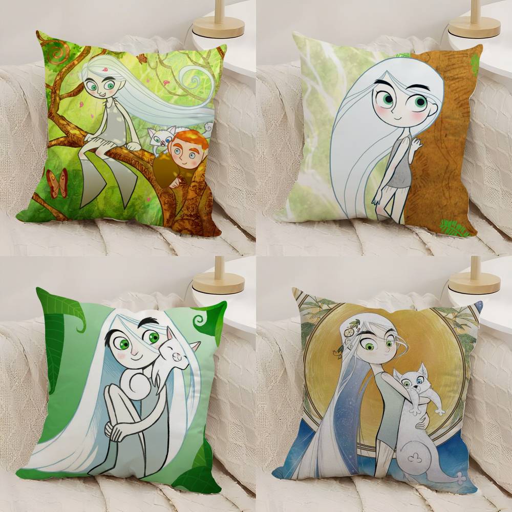 The S-Secret Of Kells Pillow Case Home Dorm Chair Back Short Plush Double-Sided Printing Office Nap Time Cushion Cover