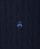 BROOKS BROTHERS Cotton Cable Crew Neck Short Sleeve Sweater (Dark Navy) (Bbwrmog203)