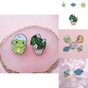 Unique Alloy Cartoon Frog Planet Rocket Brooch Pin Stylish Accessory For Men And Women