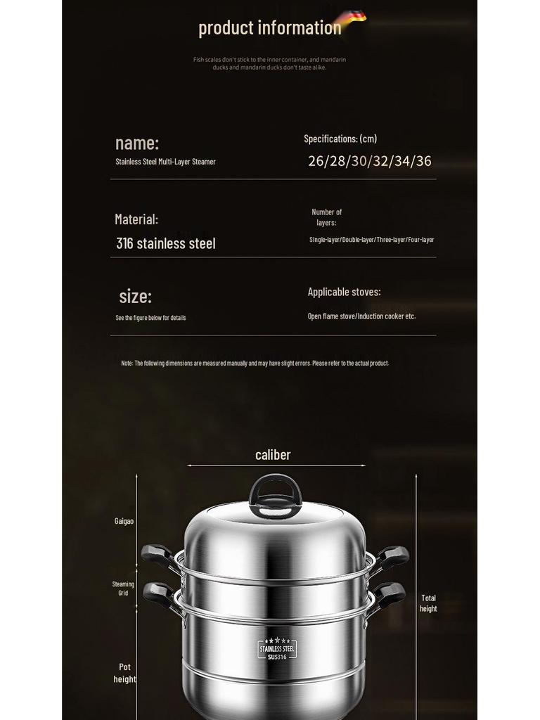 Aburitor Multi-Strat din Oțel Inoxidabil pentru Uz Casnic & Comercial - Compatibil cu Inducție & Gaz