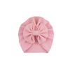 Bowknots Baby Hat Soft Turban Solid Big Bow jente Bonnet cap For Newborn