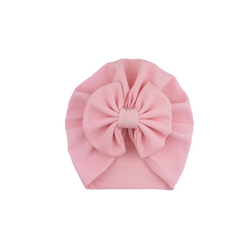 Bowknots Baby Hat Soft Turban Solid Big Bow jente Bonnet cap For Newborn