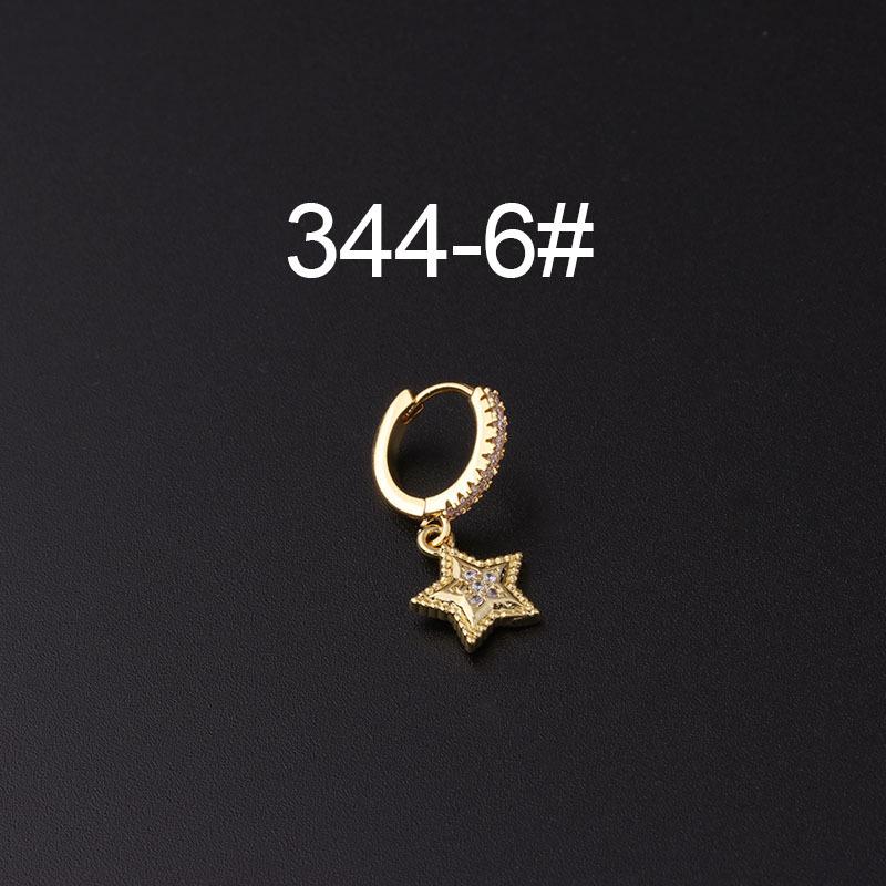Micro-Pavé Zircon Irregular Ear Cuff Earrings