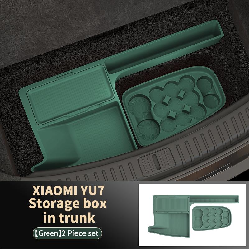 For Xiaomi Yu7 2025 2026 Trunk Storage Box Tail Box Leveling Organizer Interior Modification Special-Fit Interior Accessories