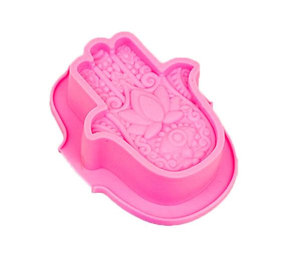 Fatima s Hand Buddha Hand Flower Silicone Mold Handmade Aromatherapy Soap Moulds Flower Shape God s Eye Candle Mold