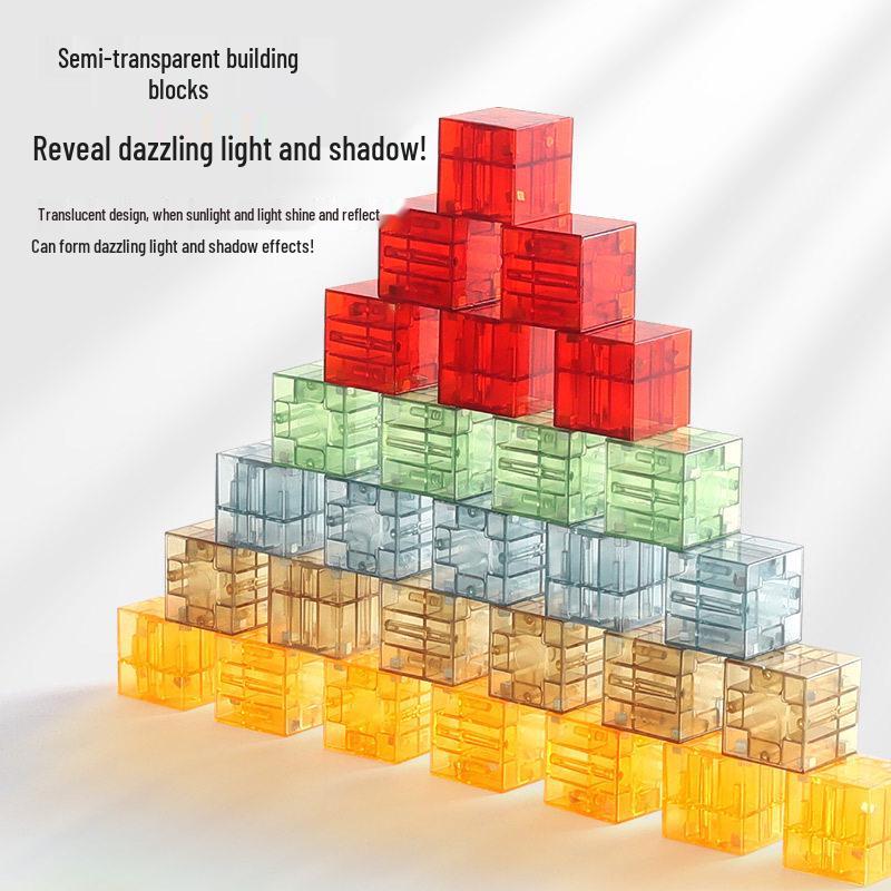 Pure Color Magnetic Building Blocks for Kids' Intellectual Development - Fun Geometric Construction & Parent-Child Interaction Learning Toys