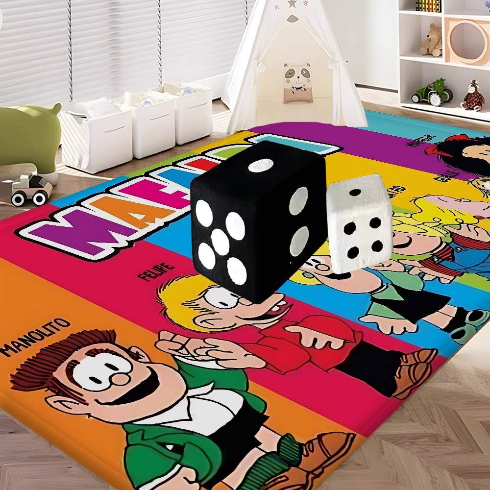 M-Mafalda Cartoon Room Mats Retro Multiple Choice Living Room Kitchen Rug Non-Slip Welcome Rug