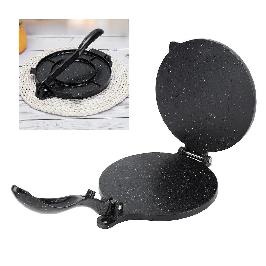 Gusseisen Tortilla Maker - 10,4x7,7 Zoll Elektrische Rotis Tortilla Presse, Mehl-Tortilla-Presse, Multifunktionale Tortilla-Presse für Teigtaschen-Wraps
