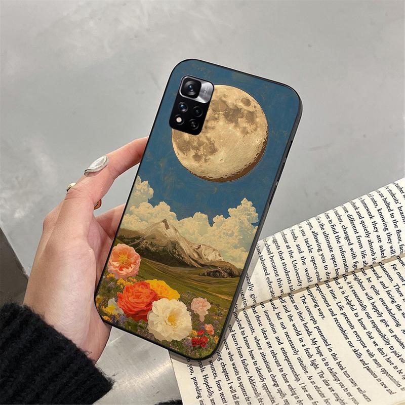 Clound Moon Star Night Funda Phone Case For Xiaomi Redmi Note 14 Pro 14 13 12 11 10 Pro 14S 12S 11S Redmi 14C 13C 10