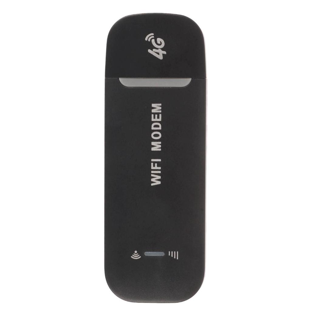 4G WiFi Router Black Up To 10 Users Stable Easy Connection USB Plug and Play 4G LTE Router for Hotspot Micro SIM Card