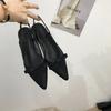 Fashion 2025 New Sandals Women Flat Baotou  Mesh Breathable Bow-knot Sandalias Fashion Summer Low Heels Pointed Shoes Female