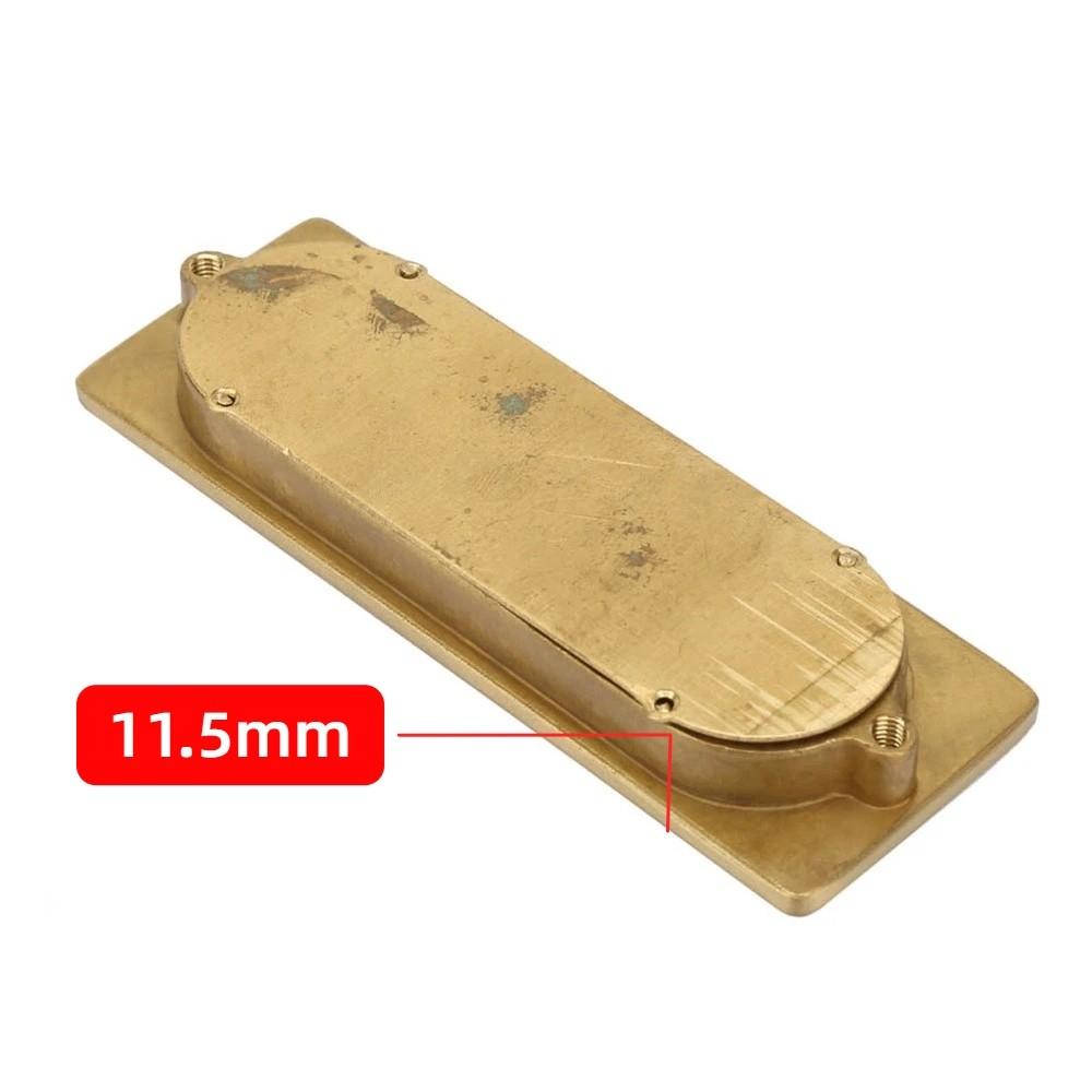 Brass Recessed Handle 105x38x11.5mm Flat Finger Pull Design Flush Pull Handle With 2 Installation Screws Brass Cabinet Hardware