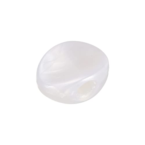 PATIKIL Guitar Tuning Peg Button Machine Heads, Oval and Concave Acrylic Buttons, White, for Electric, Folk, and Acoustic Guitars, with 6 Screws and 1