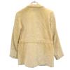 VINTAGE 60s 70s Long sleeve leather tailored jacket Beige Women Used