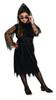 Gothic Lace Vampire Kids Costume for Girls, Sizes 120cm-140cm