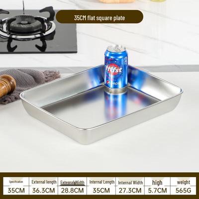 Shangqi Stainless Steel Rectangular Meal Prep Tray Set