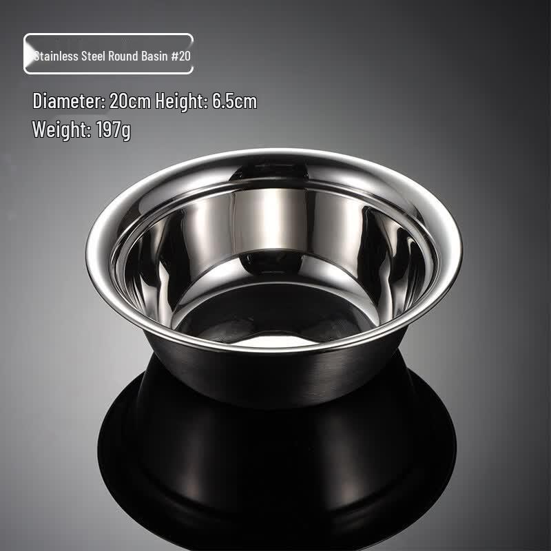 Qianxing 304 Stainless Steel Deep Round Plates