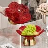 1PC Convenient Tea Break Occasions Lightweight Reusable Petal Shaped Family Plastic Daily Storage Fruit Plate Elegant Detachable