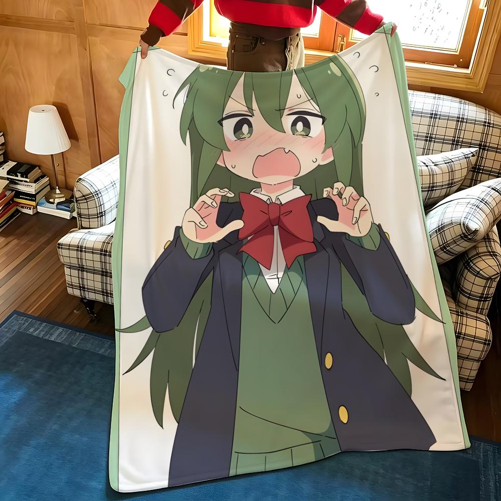 Anime M-My S-Senpai I-Is A-Annoying Throw Flannel Cozy Print Blanket, Portable, Durable Machine Washable Cute Cool