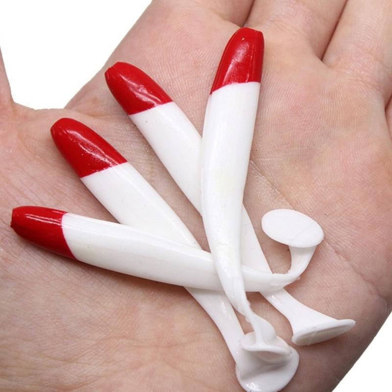 5.5-12cm Fishing Lure Swim Baits Fishing Lures Paddle Tail Swimbaits Artificial Worm Baits T Tail Baits