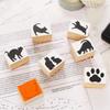 Black Cat Miscellaneous Cat Cute Stylish Wooden Rubber Made In Japan Goods, Goods, Stationery, Stamps, Cats, Stamps, Stamps, Set, Presents, Cute,