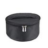 Borsa per Trucco Portatile Portatile Grande Capacità Nera Organizzatore da Viaggio per Articoli da Toeletta Chiusura a Zip Impermeabile Nylon Scatola Porta Cosmetici