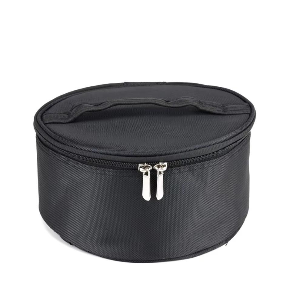 

Black Travel Toiletry Organizer Large Capacity Nylon Cosmetic Storage Box Countertop