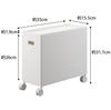 Yamazaki Tower Storage Box with X D35 X Storage 4556 Lid, Large, White, W15.5 H31.7cm (including Casters), Caster-equipped Wagon, Space-Saving,
