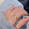 Vietnamese Gold-Plated Four-Leaf Clover Ring for Girlfriend - Student Jewelry