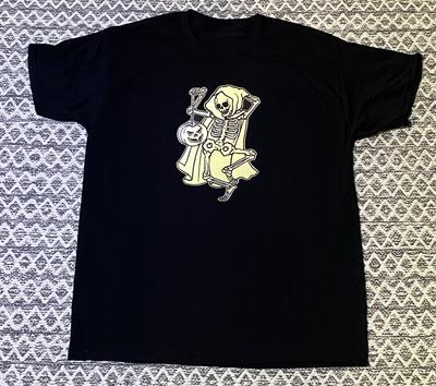 Halloween Skeleton Graphic T-shirt