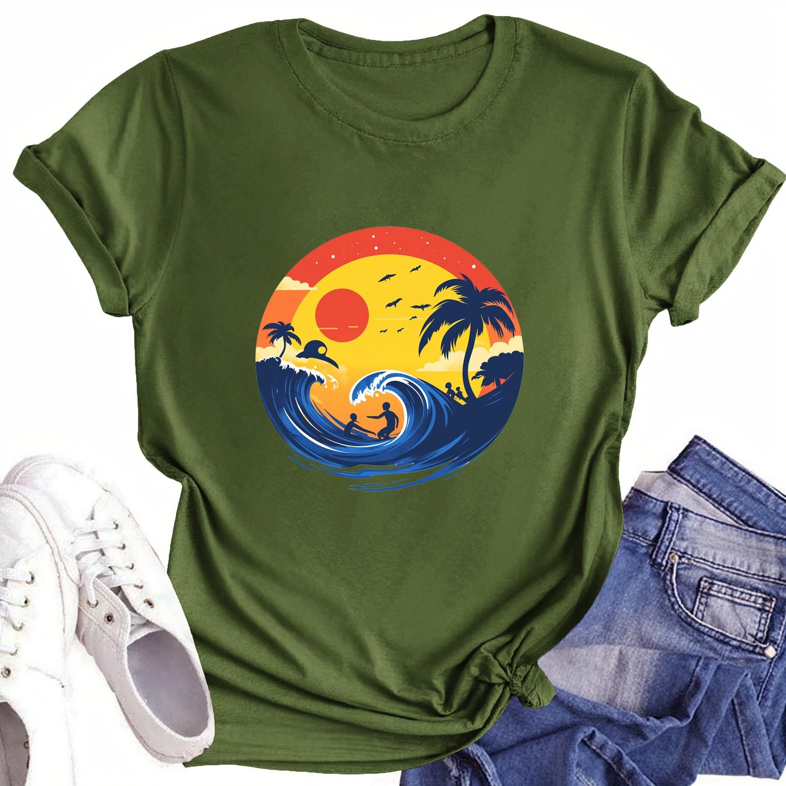 

Футболки для малышей, девочек и мальчиков, детские футболки с короткими рукавами и принтом для мальчиков и девочек 100 армия зеленый