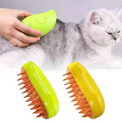 Katzen-Dampfbürste, dampfende Hundebürste, 3-in-1-Elektrospray, Katzenhaarbürsten für Massage, Haustierpflegekamm, Haarentfernungskämme