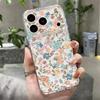 Shockproof TPU Case For iPhone 17 16 Pro 15 14 13 12 Pro Max 11 Transparent Soft Silicone Colorful Flowers Printed Phone Cover