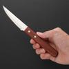 Household wooden handle tableware steak knife and fork western food stainless steel tableware set three-piece set knife and fork spoon