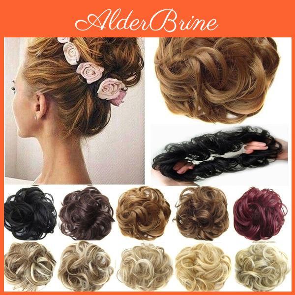 Chignon Girl Curly Clip Hair In Hairpiece Extensions Bun For Brides Synthetic Fashion Ponytail